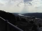 VISIT VIENNE, the river RHONE, virew from the BELVEDERE DU PIPET, looking downstream